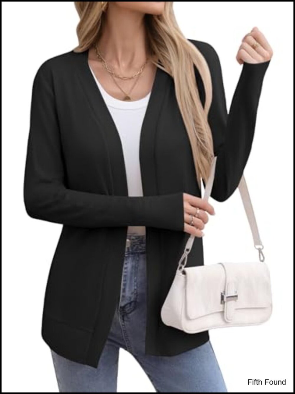 Women's Lightweight Open Front Cardigan Long Sleeve Loose Duster